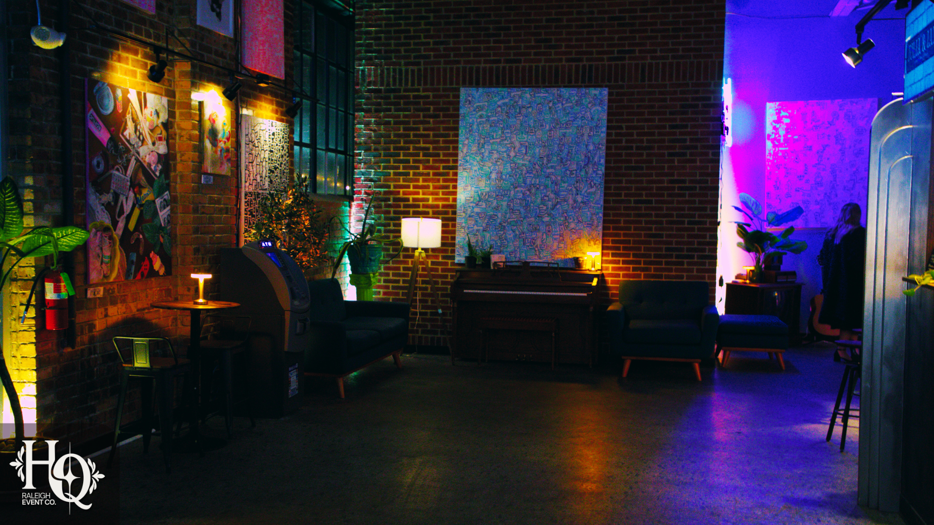 Wedding reception setup at The Portal HQ